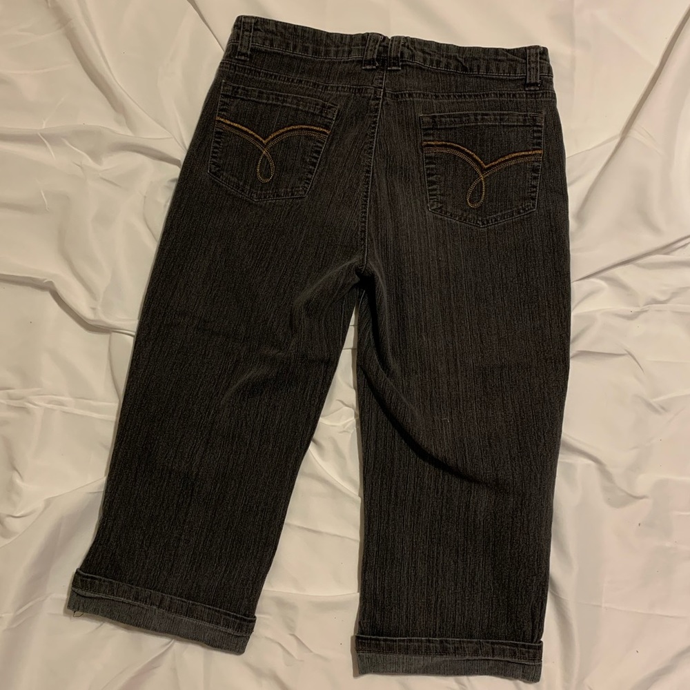 French Cuff Cuffed Crop Jeans